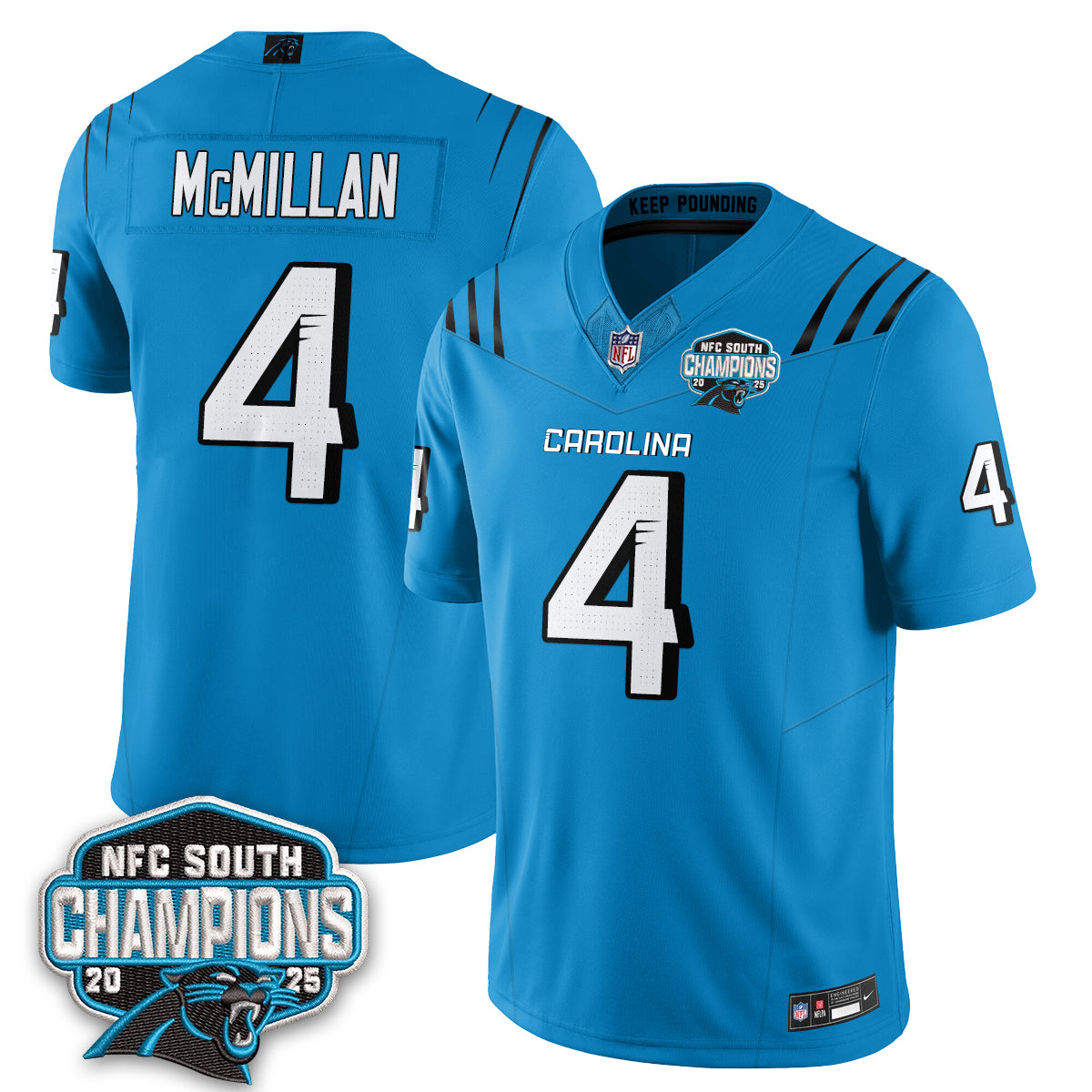 Carolina Panthers Fangear Edition Vapor Jersey - Stitched