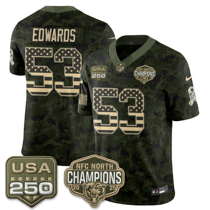 Chicago Bears 2026 Salute to Service Edition Vapor Jersey - Stitched (2)