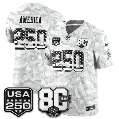 San Francisco 49ers 2026 Salute to Service Edition Vapor Jersey - Stitched-NQD