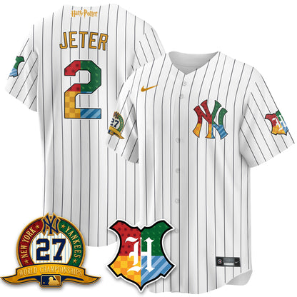 New York Yankees x "The Lightning Bolt Wizard" Edition Vapor Jersey- Stitched