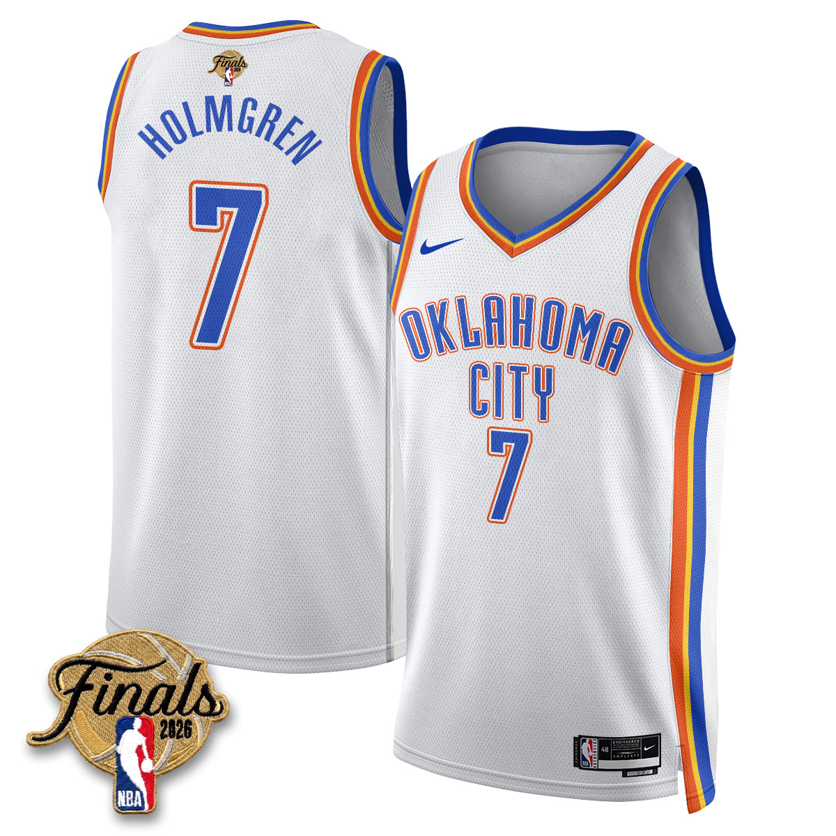 Oklahoma City Thunder 2026 NBA Western Conference Champions Vapor Jersey V2- Stitched