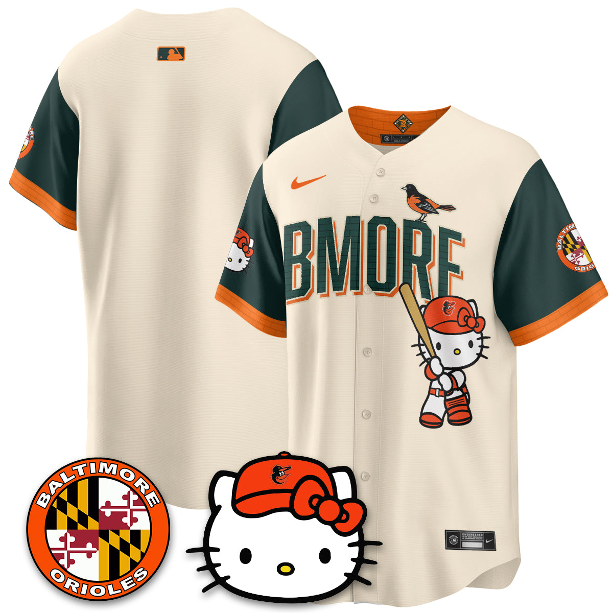 Baltimore Orioles x Meow Kitty Vapor Premier Limited Jersey - Stitched