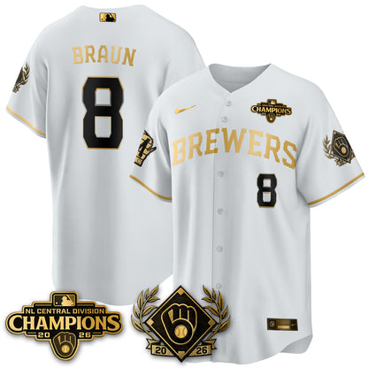 MIL 2026 NL Division Champs Vapor Blue Jersey - Stitched