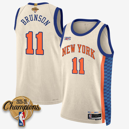 New York Knicks 2026 Basketball Champions Vapor Jersey V2- Stitched