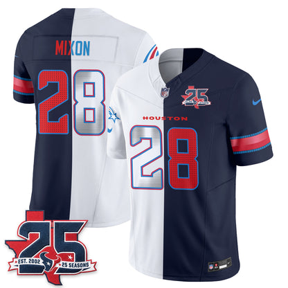 Houston Texans Fan Gear Split Vapor Jersey - Stitched