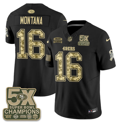 San Francisco 49ers 2026 Salute to Service V2 Vapor Jersey - Stitched-NQD