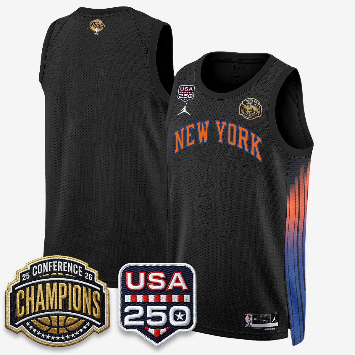 New York Knicks 2026 NBA Eastern Conference Champions City Edition Jersey - Stitched