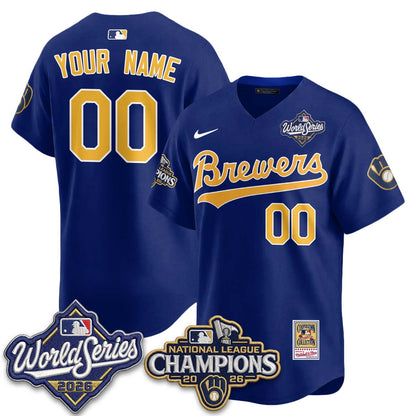 MIL 2026 NL Champions Custom Throwback Jersey - Stitched-NQD