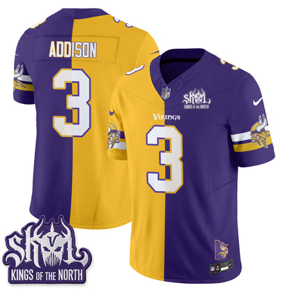 Minnesota Vikings Split Edition Vapor Jersey - Stitched