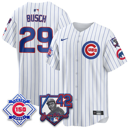 CHC 150th Anniversary & Jackie Robinson Day Patch Vapor Premier Limited Jersey - Stitched