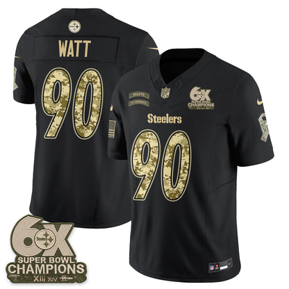 Pittsburgh Steelers 2026 Salute to Service Edition Vapor Jersey V3- Stitched-NQD