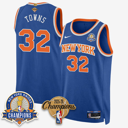 New York Knicks 2026 Basketball Champions Gold Edition Vapor Jersey- Stitched