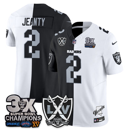 Las Vegas Raiders Split Edition Vapor Jersey V2- Stitched