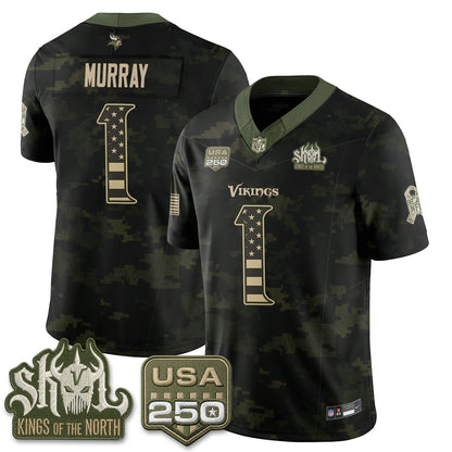 Minnesota Vikings 2026 Salute to Service Edition Vapor Jersey - Stitched