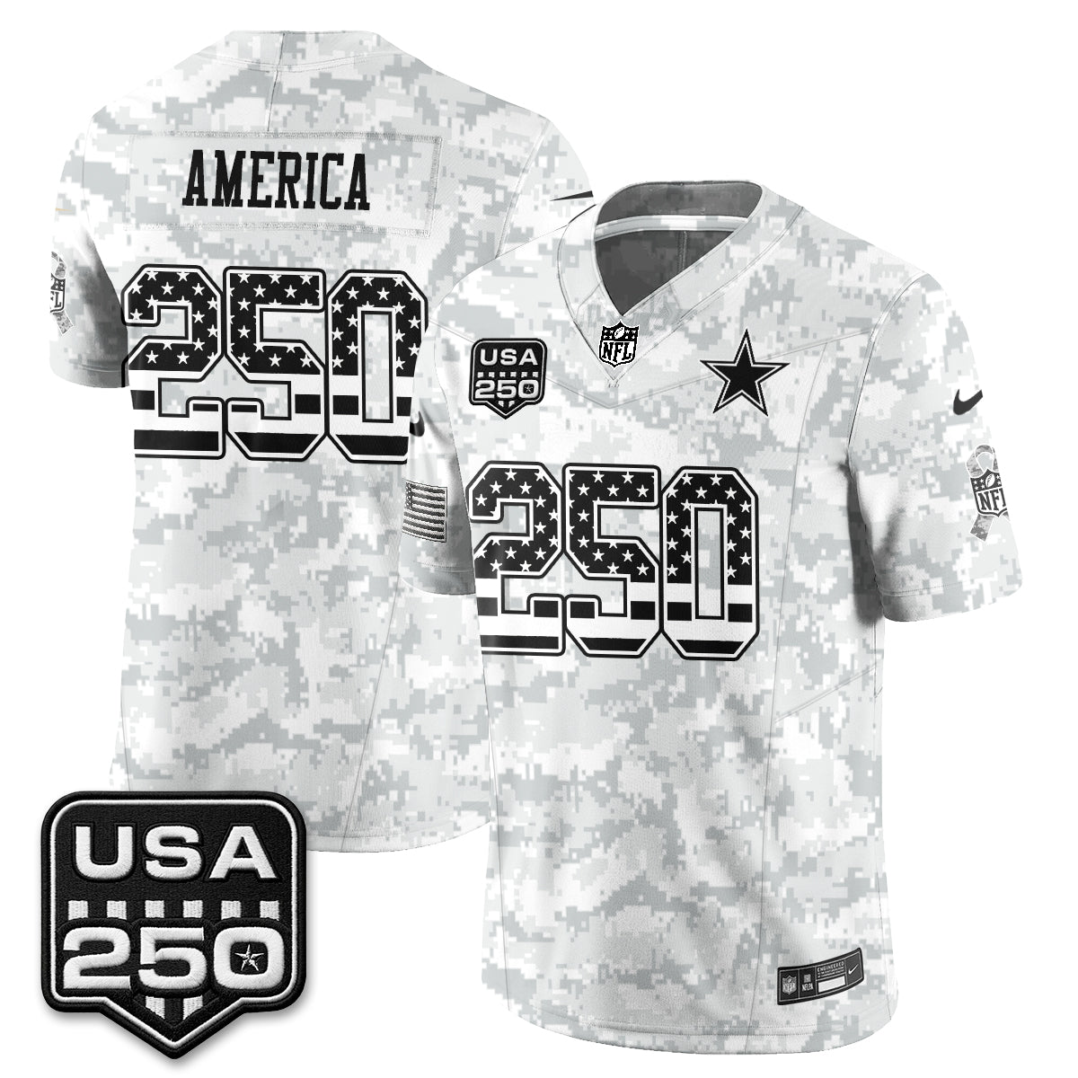 Dallas Cowboys 2026 Salute to Service Edition Vapor Jersey - Stitched