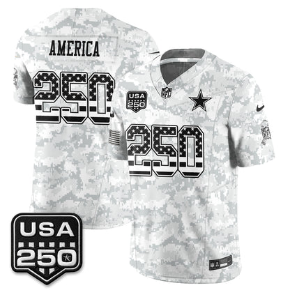 Dallas Cowboys 2026 Salute to Service Edition Vapor Jersey - Stitched