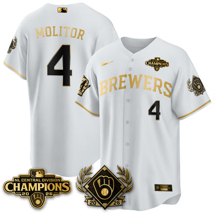 MIL 2026 NL Division Champs Vapor Blue Jersey - Stitched