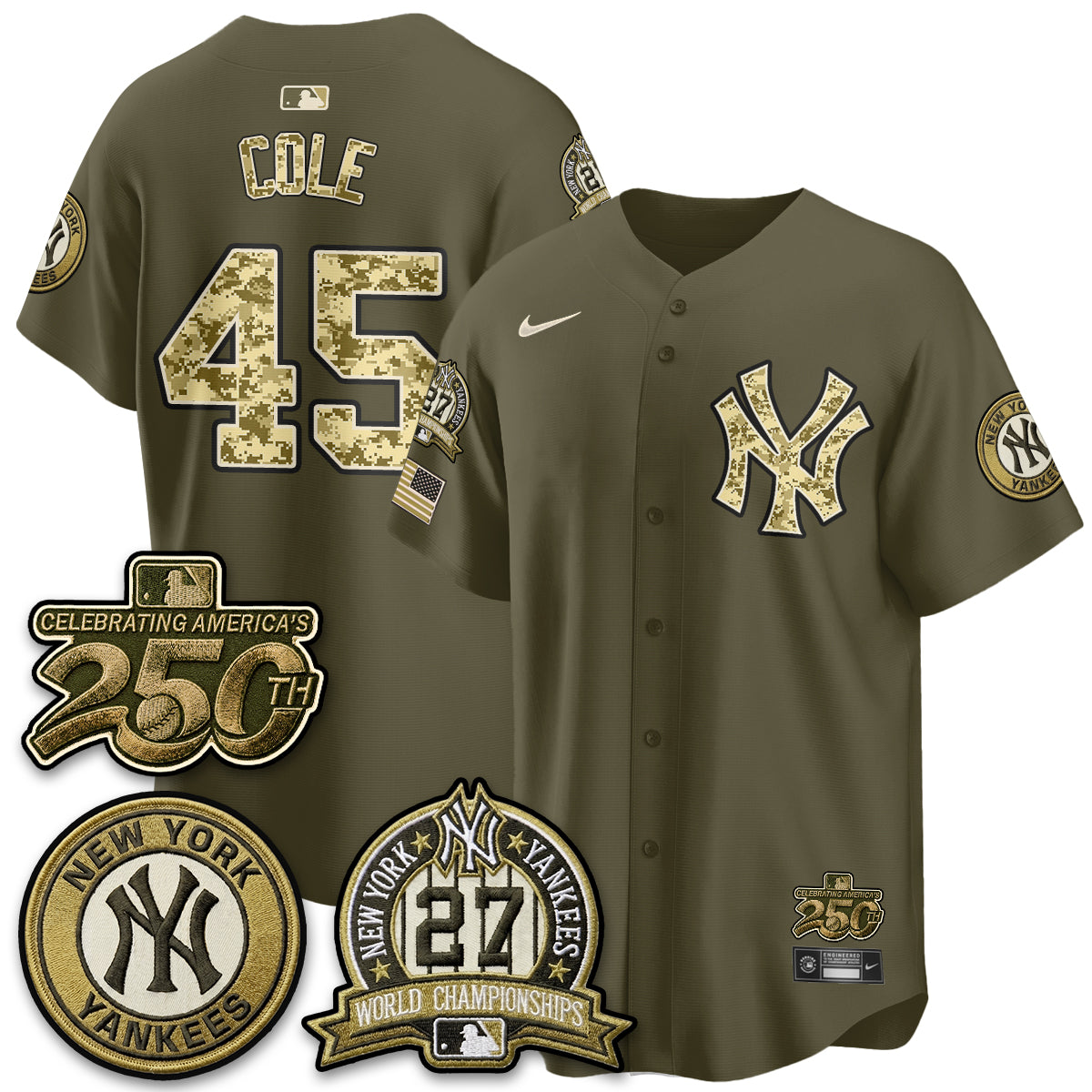 New York Yankees Salute to Service 2026 Vapor Limited Jersey - Stitched