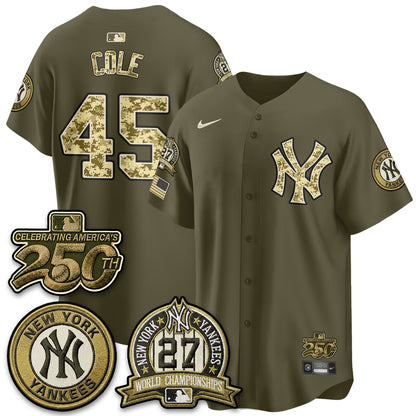 New York Yankees Salute to Service 2026 Vapor Limited Jersey - Stitched