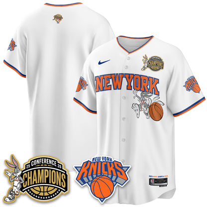 New York Knicks 2026 NBA Finals x Bunny Vapor Jersey V2- Stitched