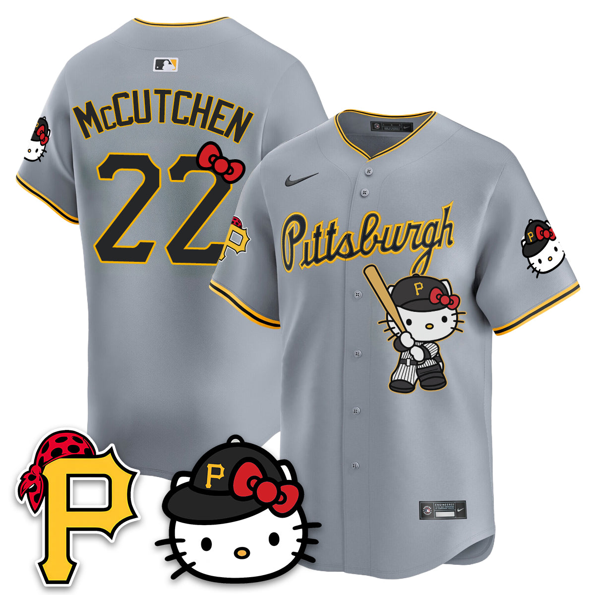 Pittsburgh Pirates x Meow KT Vapor Limited Jersey - Stitched