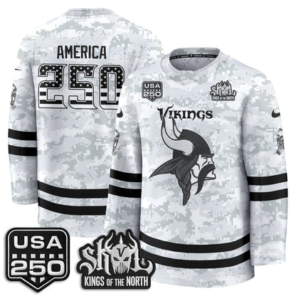 MIN 2026 Salute To Service Edition Hockey Jersey - Printed