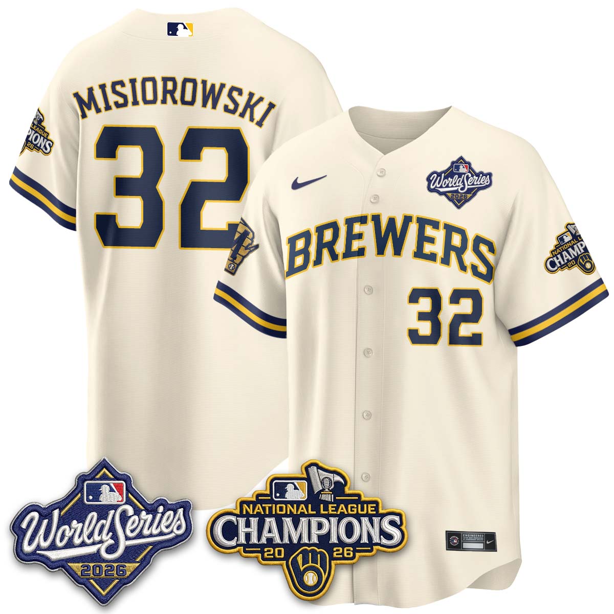 MIL 2026 NL Champions Vapor Jersey - Stitched - NQD