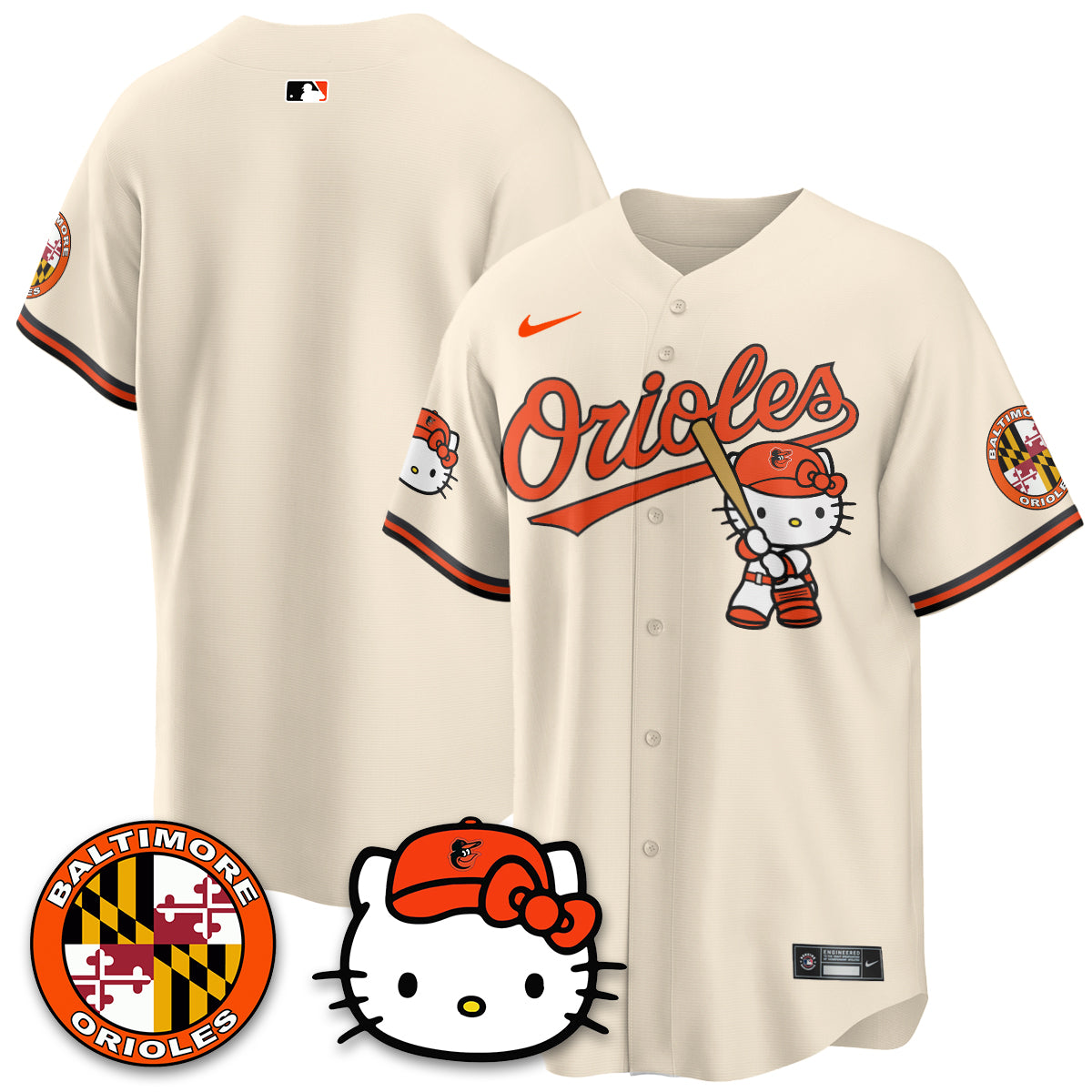 Baltimore Orioles x Meow Kitty Vapor Premier Limited Jersey - Stitched