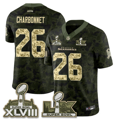 Seattle Seahawks 2026 Salute to Service Edition Vapor Jersey V2- Stitched