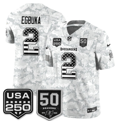Tampa Bay Buccaneers 2026 Salute to Service Edition Vapor Jersey - Stitched