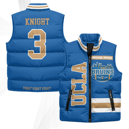 UCLA Bruins Fight Fight Fight Puffer Vest - Printed