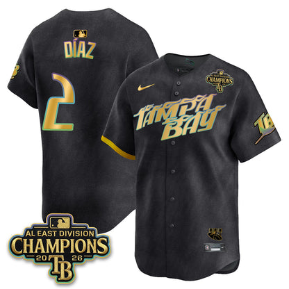 Tampa Bay Rays 2026 AL East Champs Gold Edition Vapor Jersey - Stitched-NQD