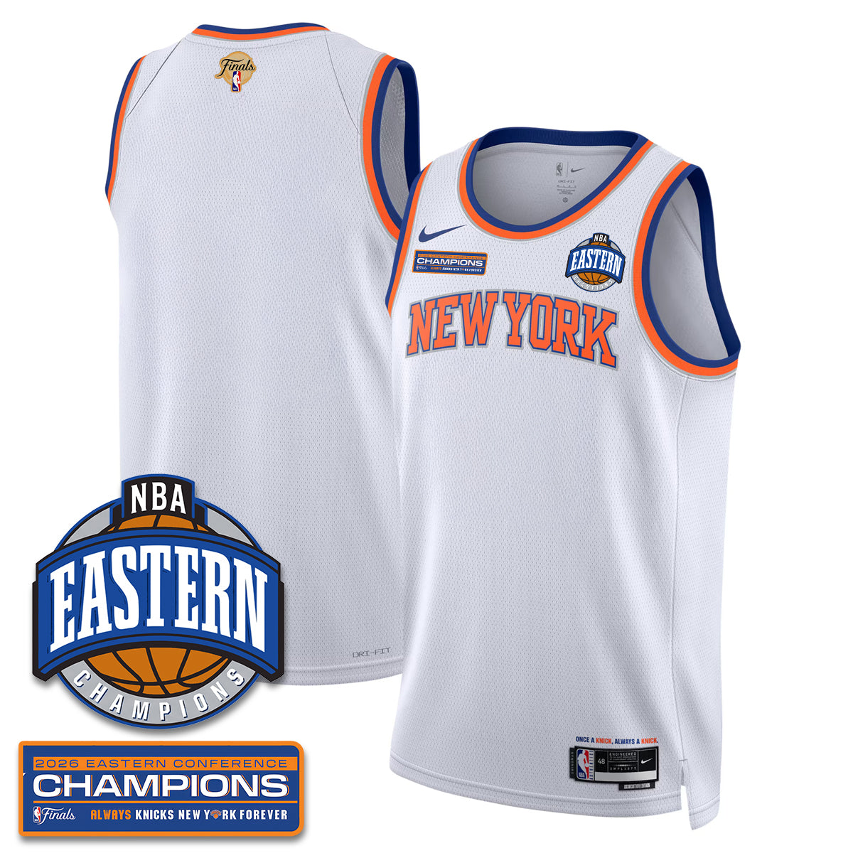 New York Knicks 2026 NBA Eastern Conference Champions City Jersey - Stitched