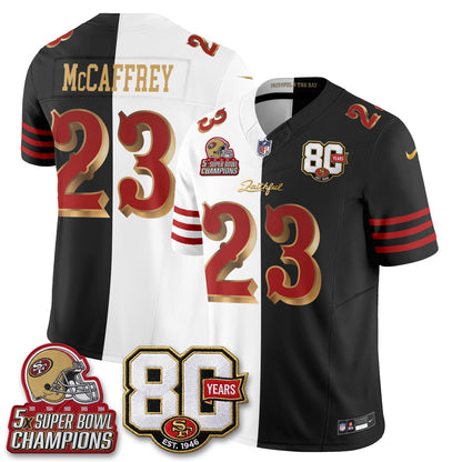 San Francisco 49ers Rivalries Split Edition Vapor Jersey - Stitched