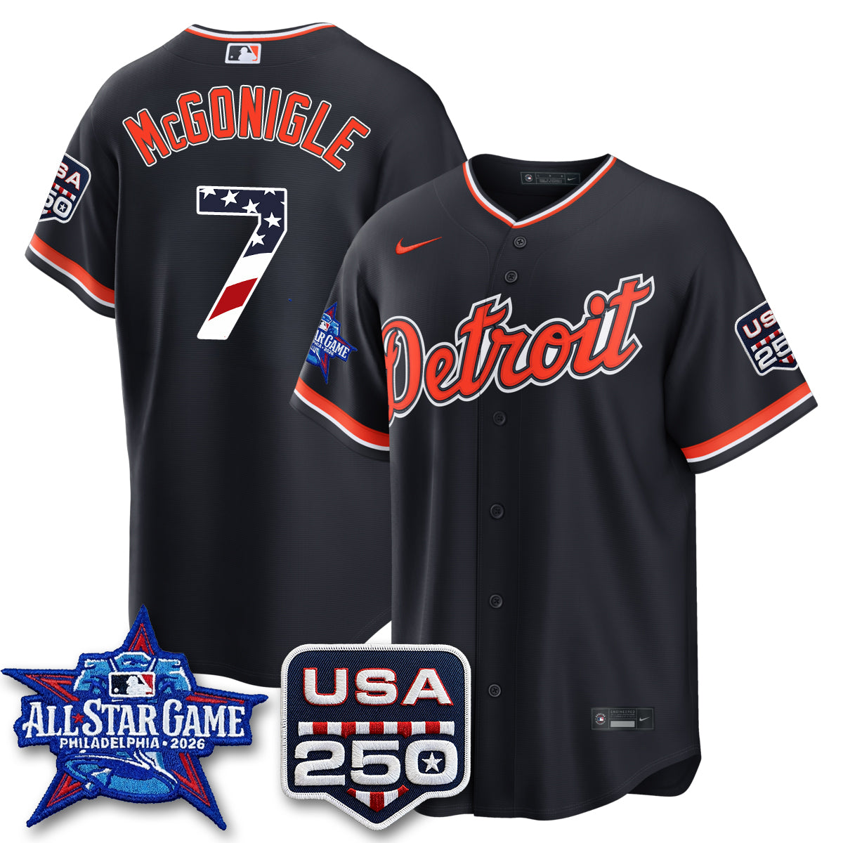 Detroit Tigers 2026 All Star Edition Vapor Jersey - Stitched