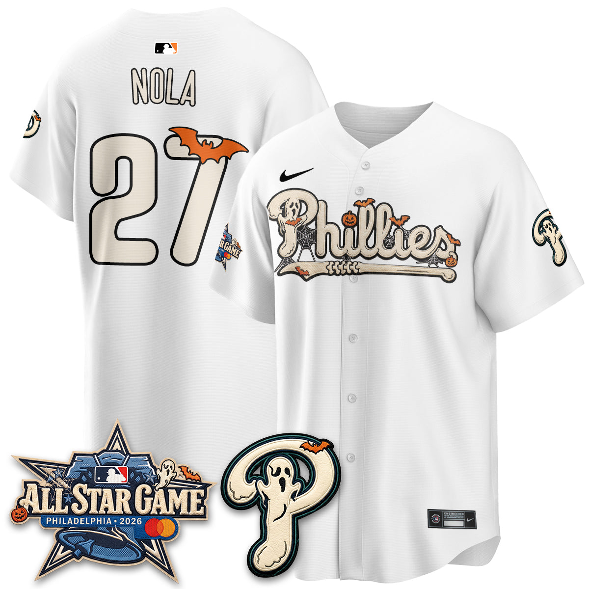Philadelphia Phillies Halloween 2026 Vapor Limited Jersey - Stitched