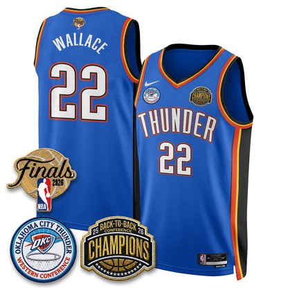 Oklahoma City Thunder 2026 NBA Western Conference Champions Vapor Jersey - Stitched