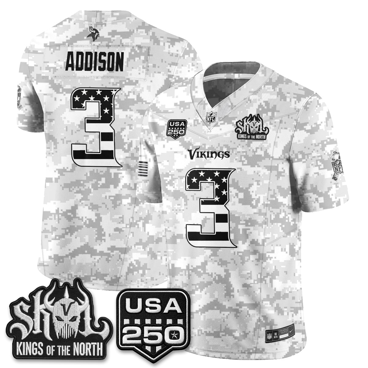 Minnesota Vikings 2026 Salute to Service Edition Vapor Jersey - Stitched