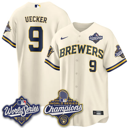 Milwaukee Brewers 2026 WS Champions Vapor Jersey - Stitched