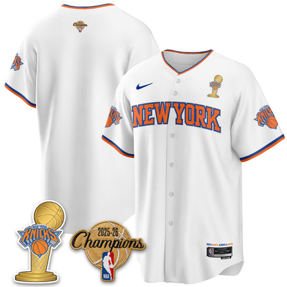 New York Knicks 2026 NBA Champions Vapor Jersey - Stitched