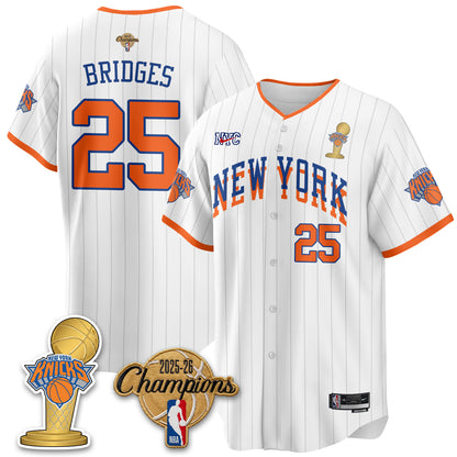 New York Knicks 2026 NBA Champions Vapor Jersey - Stitched