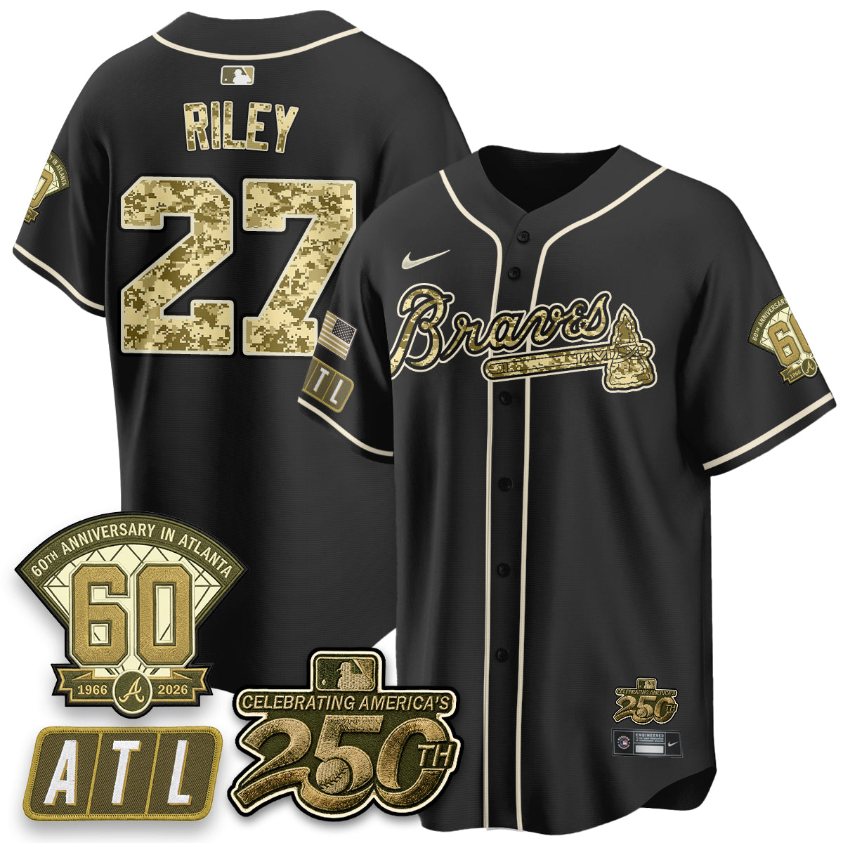 Atlanta Braves Armed Forces Day 2026 Vapor Limited Jersey - All Stitched