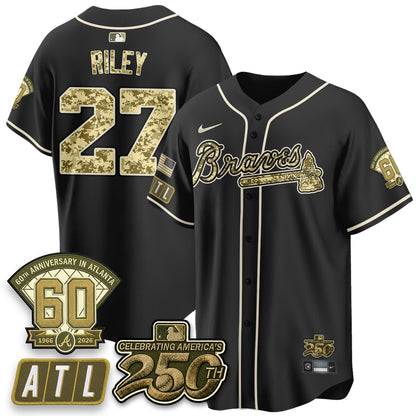 Atlanta Braves Armed Forces Day 2026 Vapor Limited Jersey - All Stitched