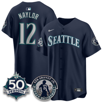 Seattle Mariners Ken Griffey Jr. Patch Vapor Premier Limited Jersey - All Stitched