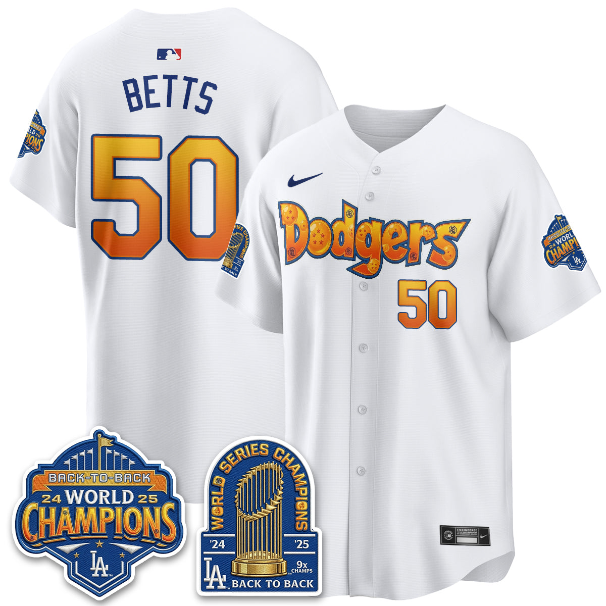 Los Angeles Dodgers x DB Night 2026 Vapor Jersey V2- Stitched