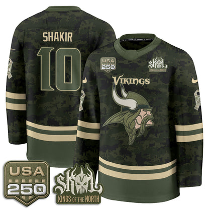 MIN 2026 Salute To Service Edition Hockey Jersey - Printed