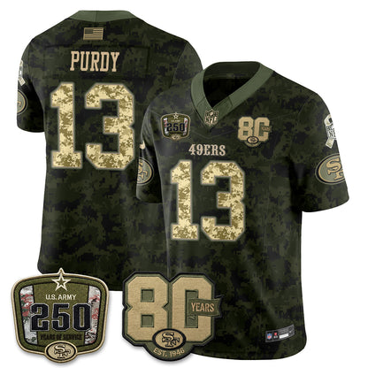 San Francisco 49ers 2026 Salute to Service Edition Vapor Jersey V2- Stitched-NQD