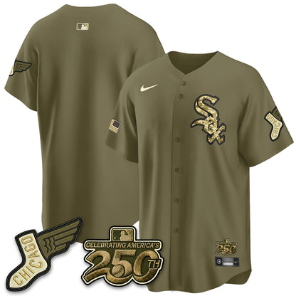 Chicago White Sox Armed Force Day 2026 Vapor Limited Jersey - Stitched