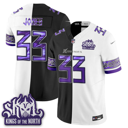 Minnesota Vikings Warrior Split Edition Vapor Jersey - Stitched-NQD