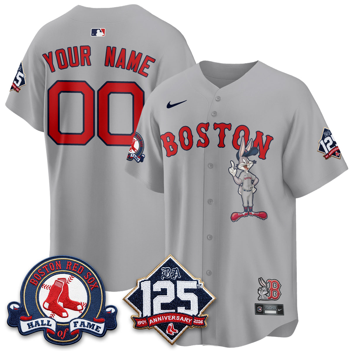Boston Red Sox x Bunny Vapor Premier Limited Custom Jersey - Stitched